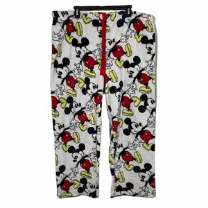 Disney Mickey Mouse Pajama Pants Size XXXL White